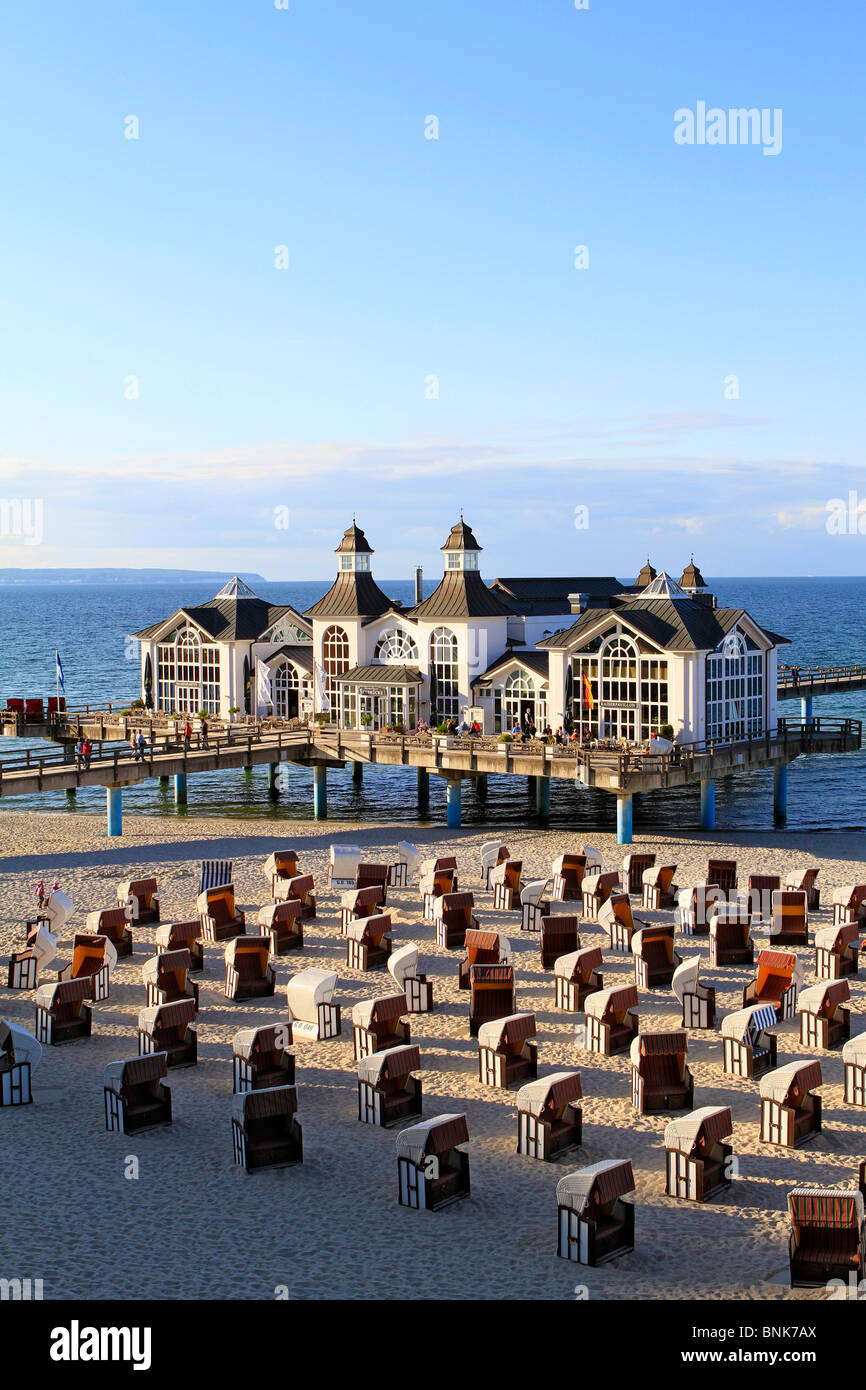 Sellin Seebruecke, Pier, Rügen, Ostsee, Mecklenburg-Vorpommern ...