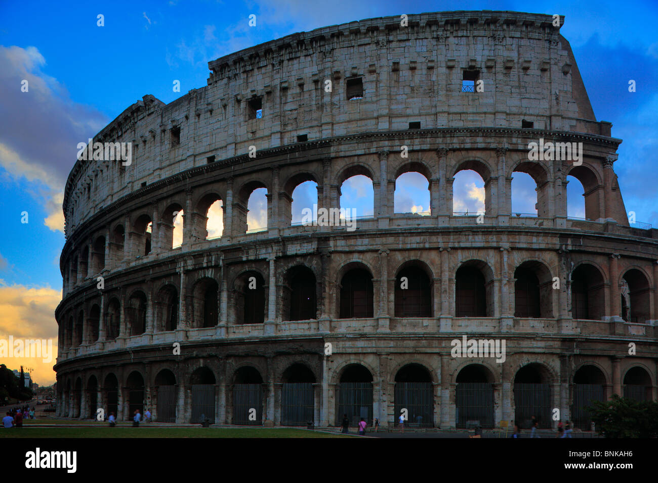 Das Kolosseum oder römische Kolosseum in Rom, Italien Stockfoto