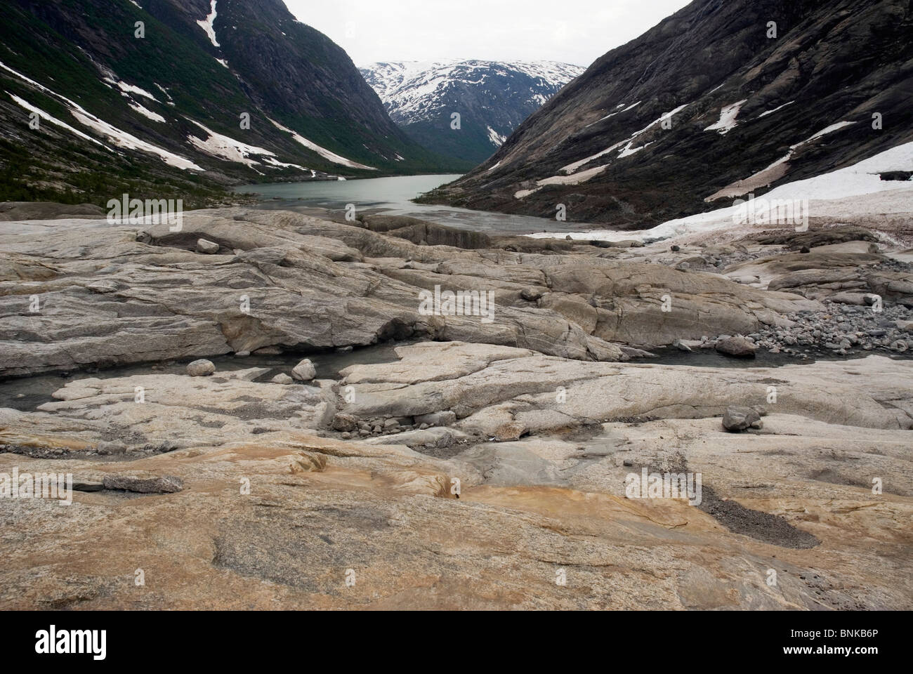 Glaciar Jostedel am Nigardsbreen, Norwegen. Stockfoto