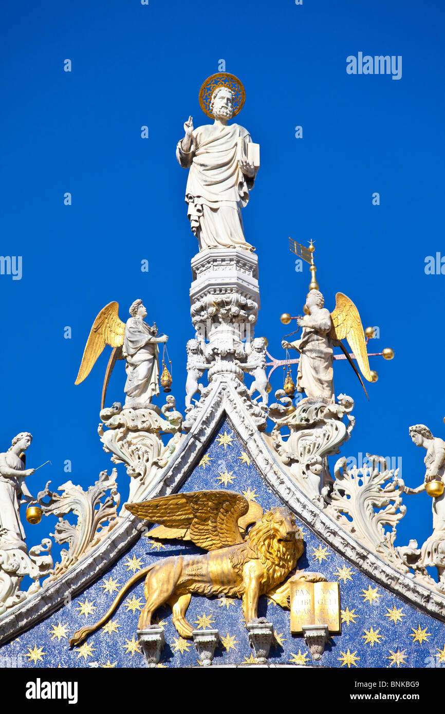 Das äußere des St.-Markus Kathedrale in Venedig Stockfoto