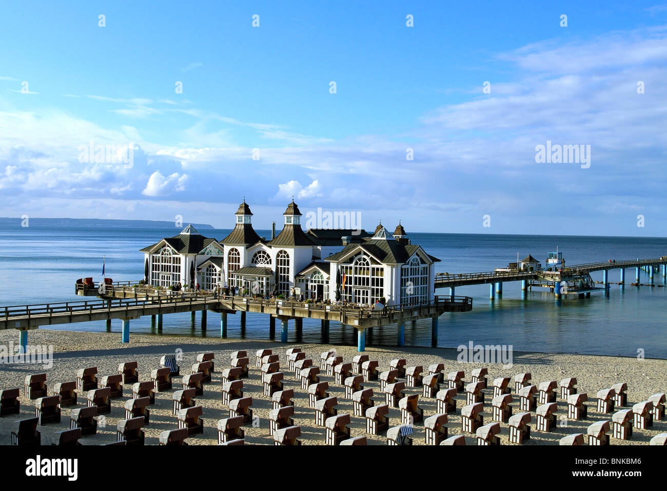 Pier, Sellin, Rügen, Ostsee, Mecklenburg Western Pomerania, Deutschland, Europa Stockfoto