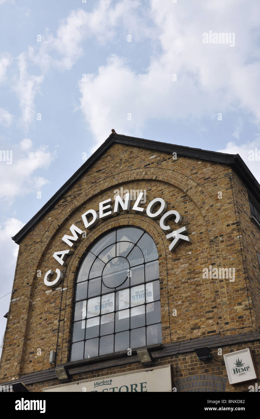Camden Lock Hampstead Road sperrt Stockfoto