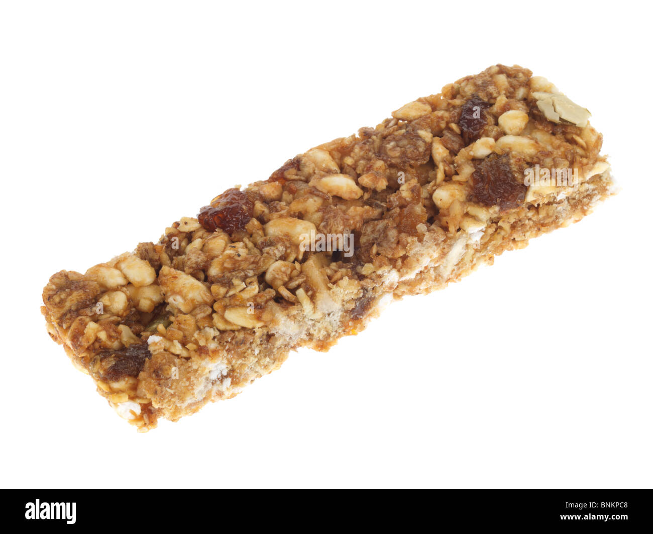 Obst und Müsliriegel Nuss Stockfoto