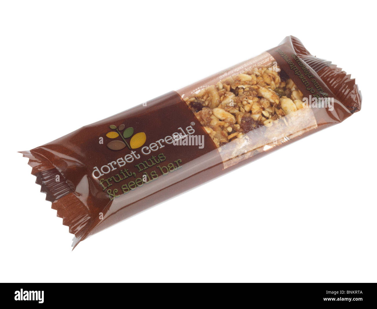 Obst und Müsliriegel Nuss Stockfoto