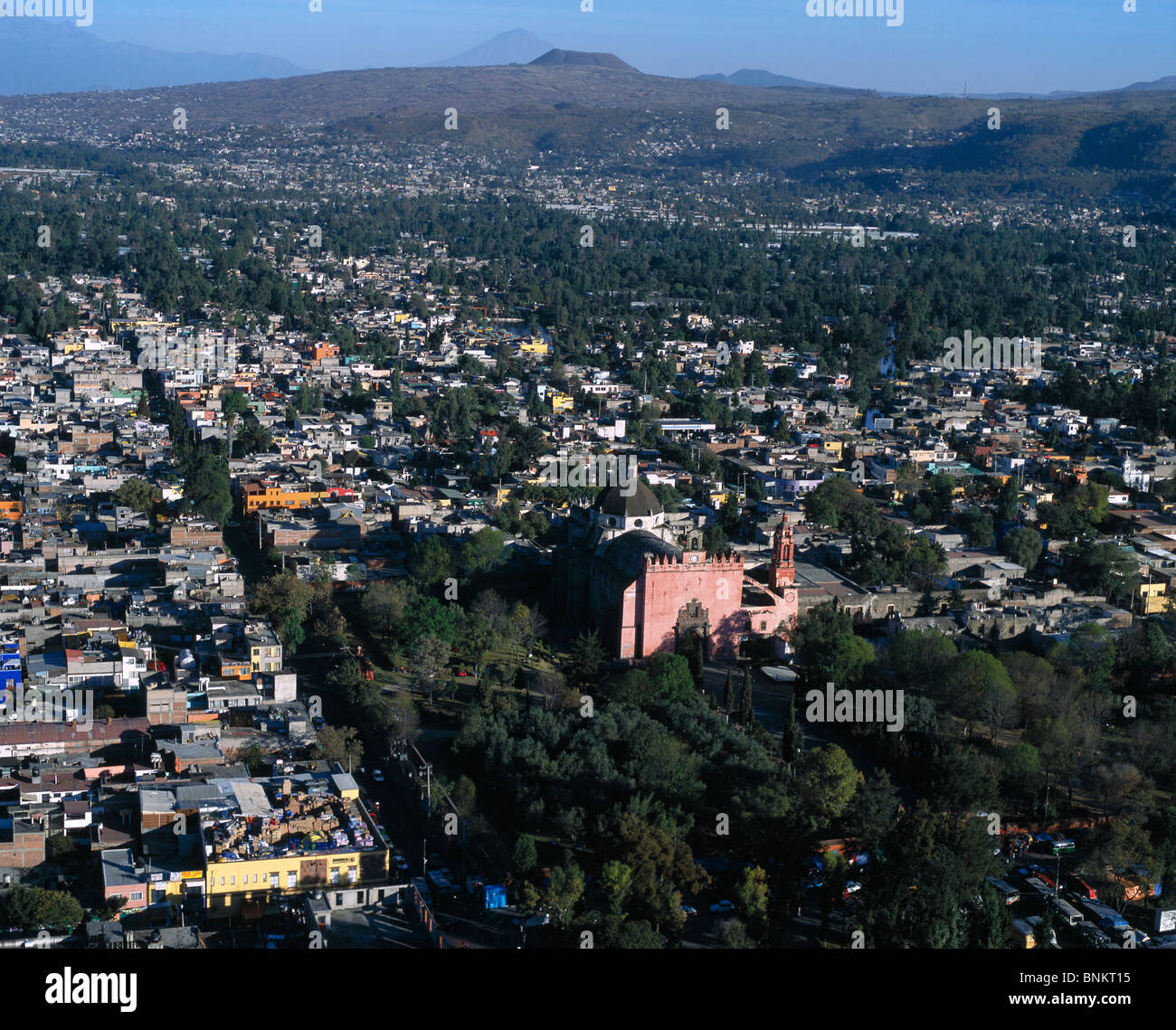 Luftbild oben Xochimilco-Mexiko-Stadt Stockfoto