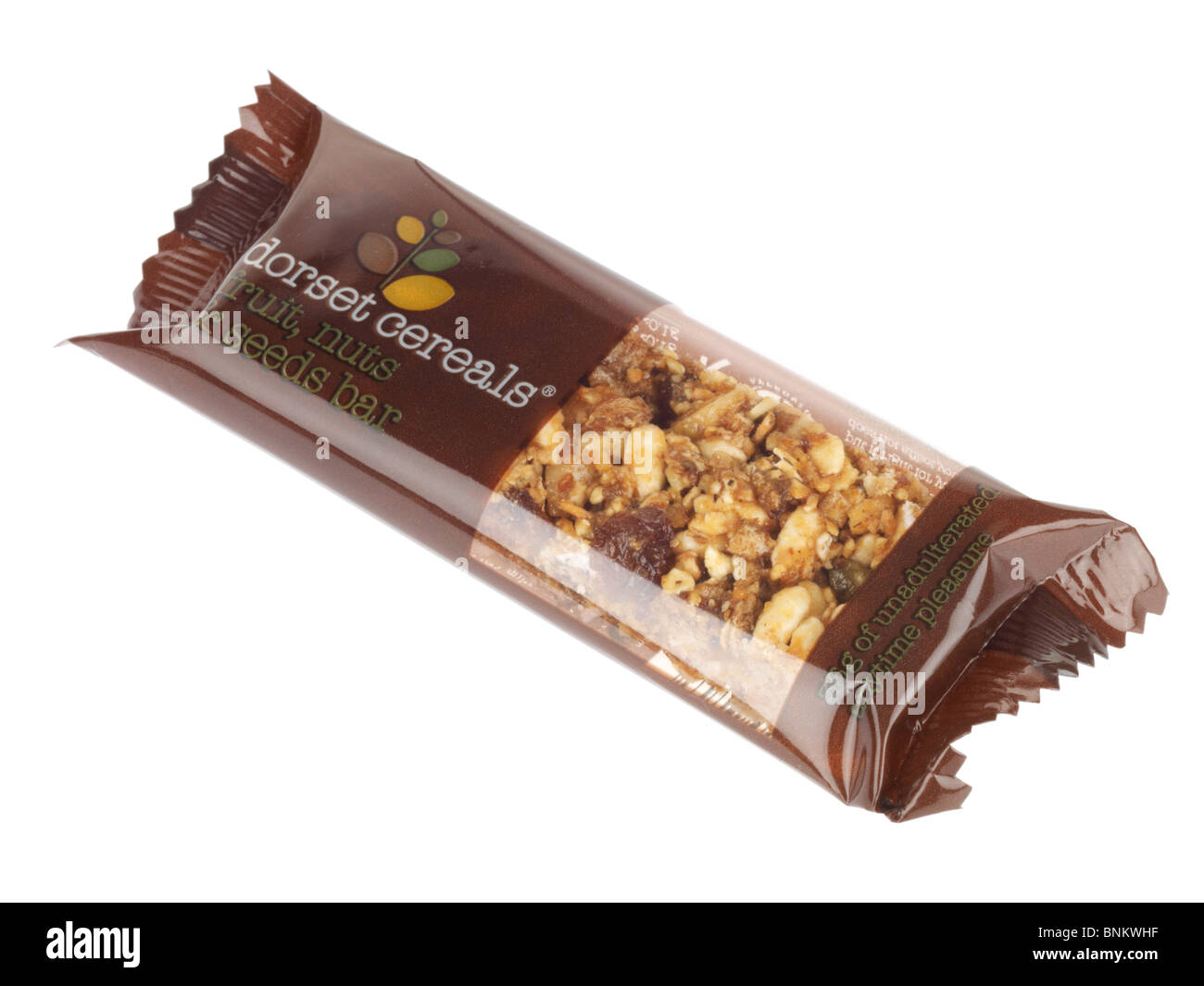 Obst und Müsliriegel Nuss Stockfoto