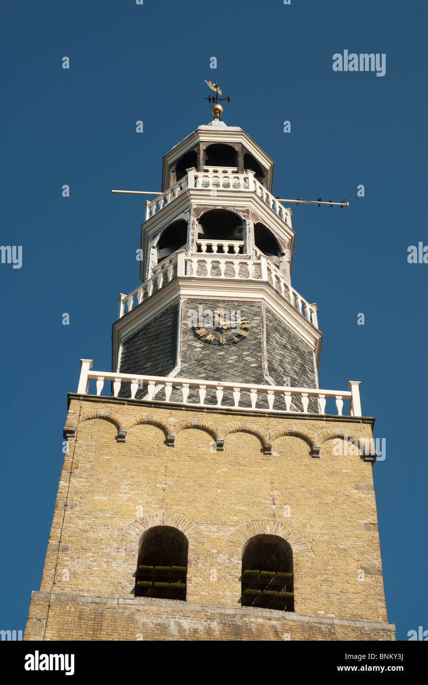 Kirche im niederländischen Hindeloopen Stockfoto