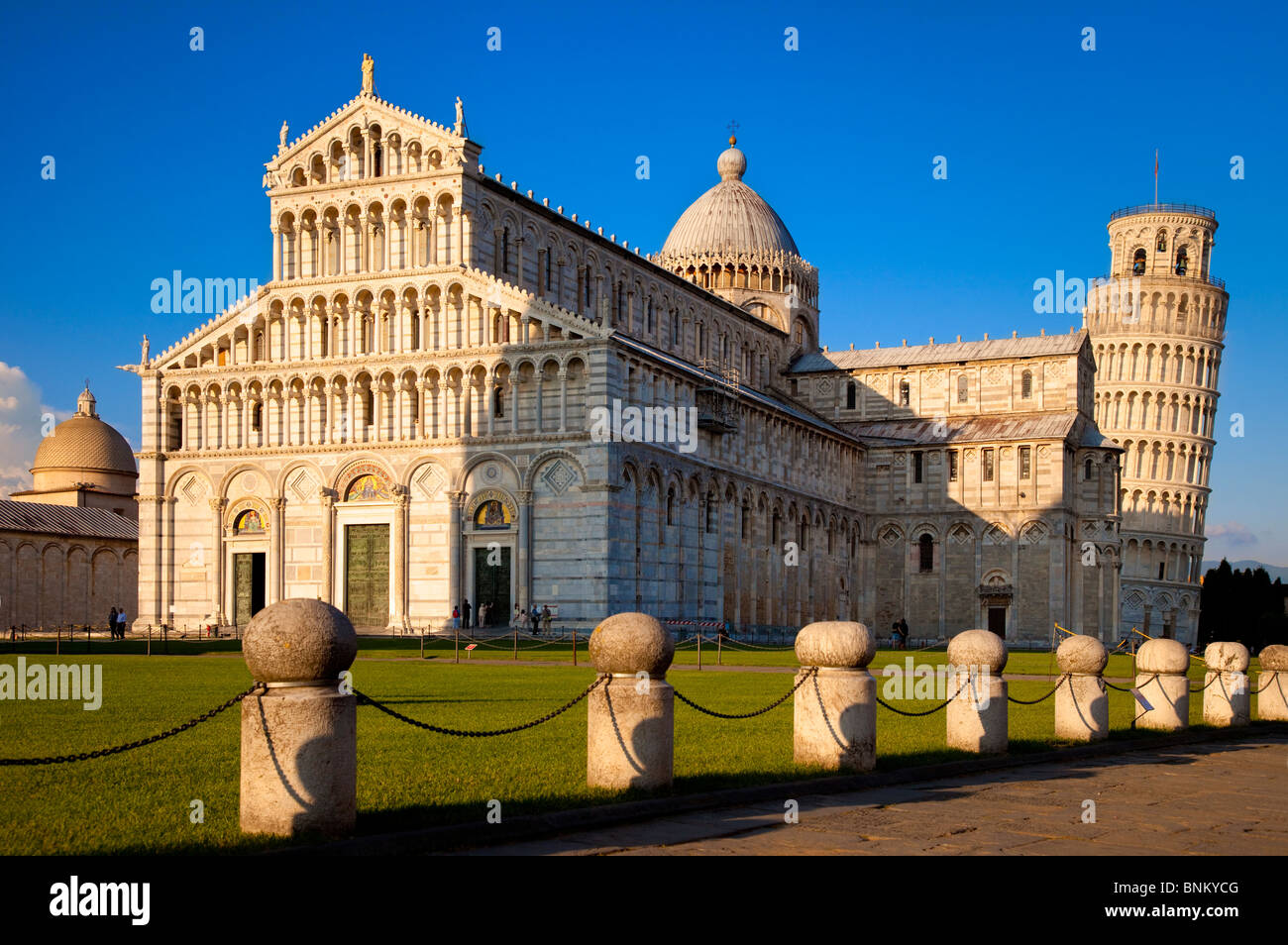 Der Dom Santa Maria Assunta und dem schiefen Turm, Pisa-Toskana-Italien Stockfoto