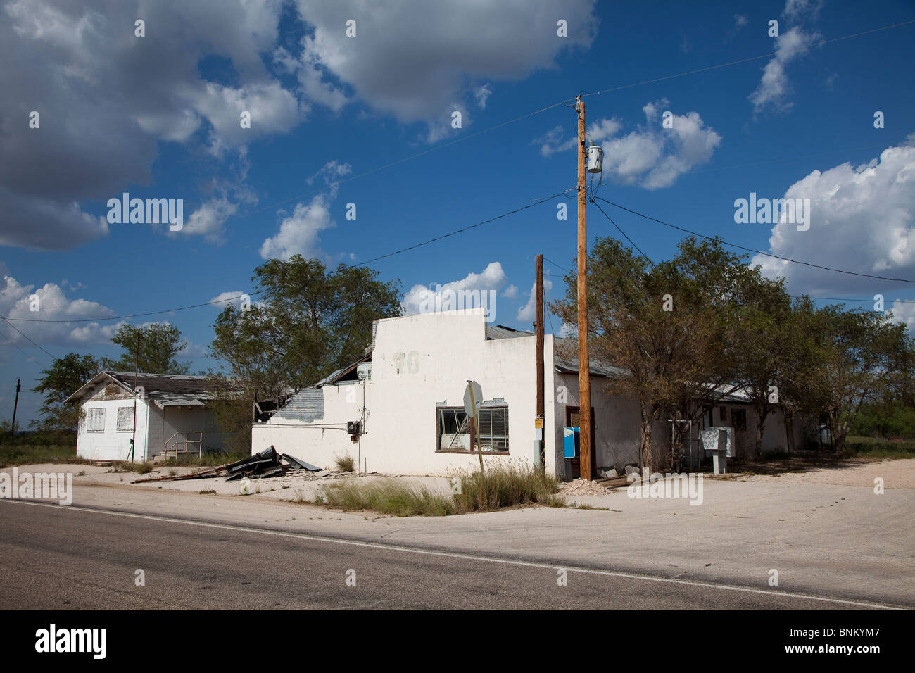 Öl-Center Geisterstadt New Mexico USA Stockfoto