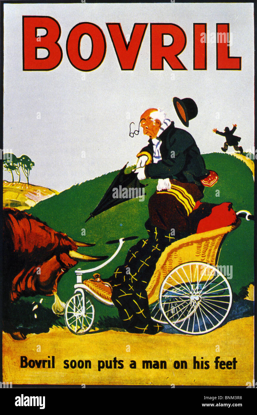 BOVRIL der 1920er Jahre Anzeige Stockfoto