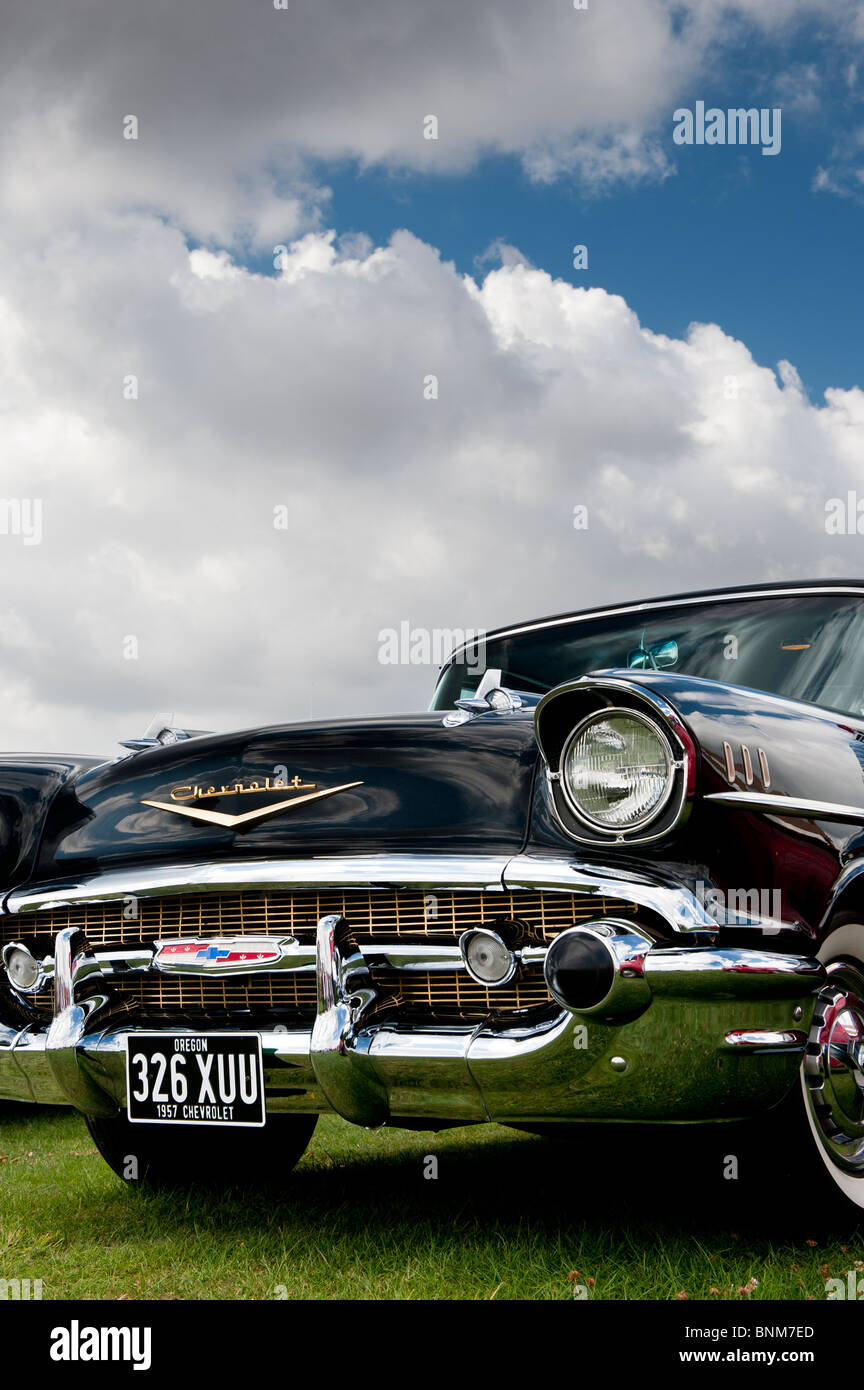 1957 Chevrolet Bel Air. Chevy. Amerikanische Oldtimer Stockfoto