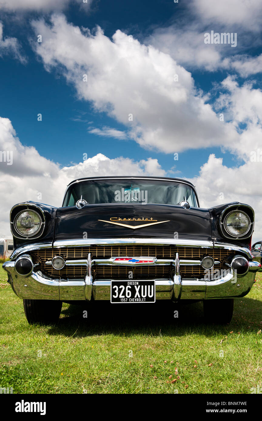 1957 Chevrolet Bel Air. Chevy. Amerikanische Oldtimer Stockfoto