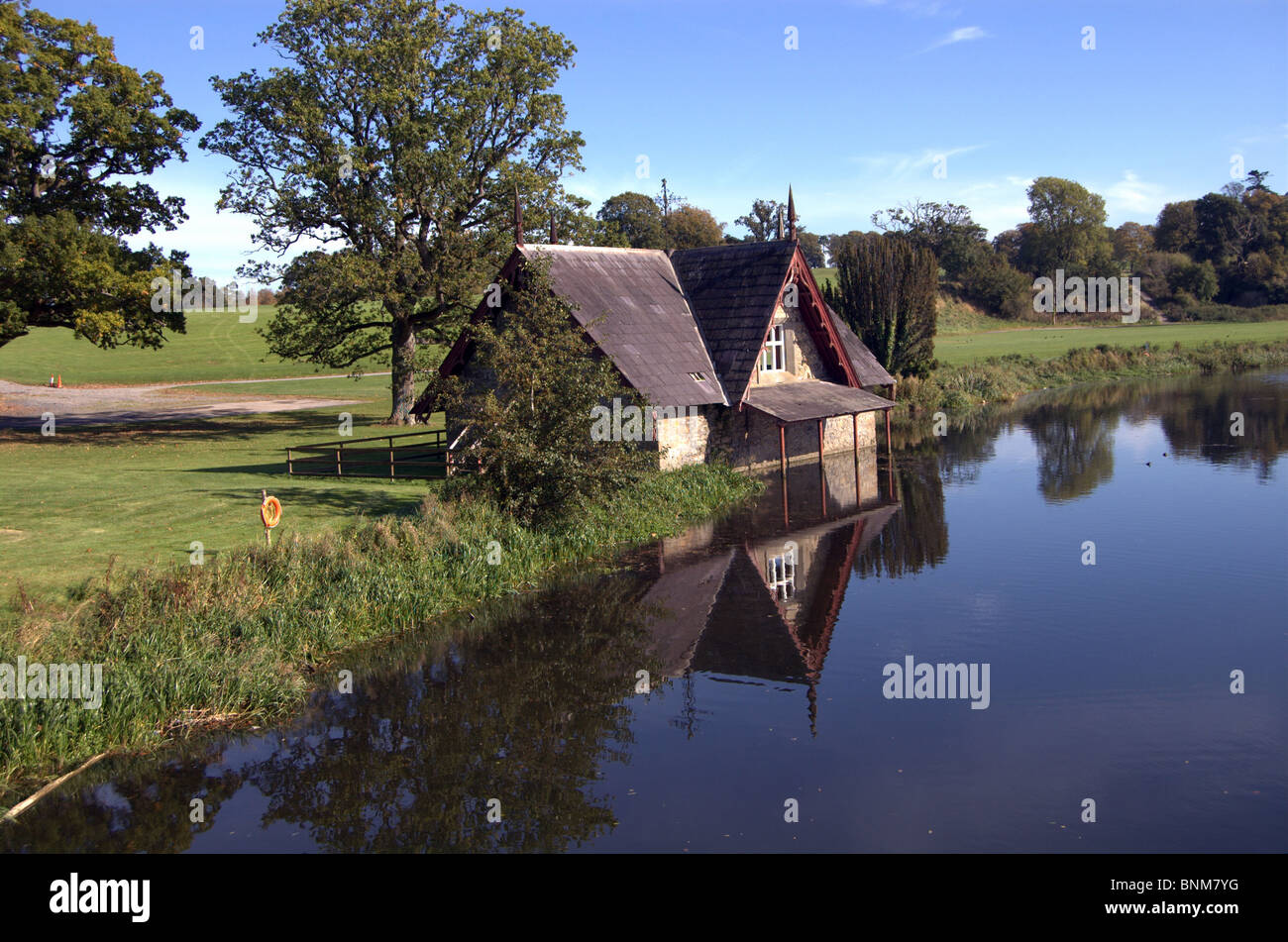 Boot Haus Karton Haus Golfplatz co kildare Stockfoto