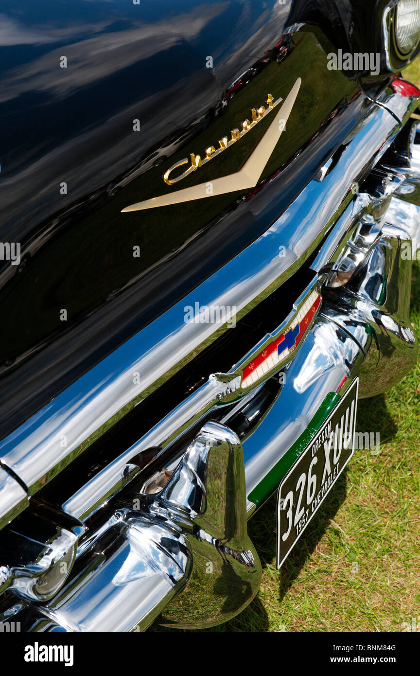 1957 Chevrolet Bel Air. Chevy. Amerikanische Oldtimer Stockfoto