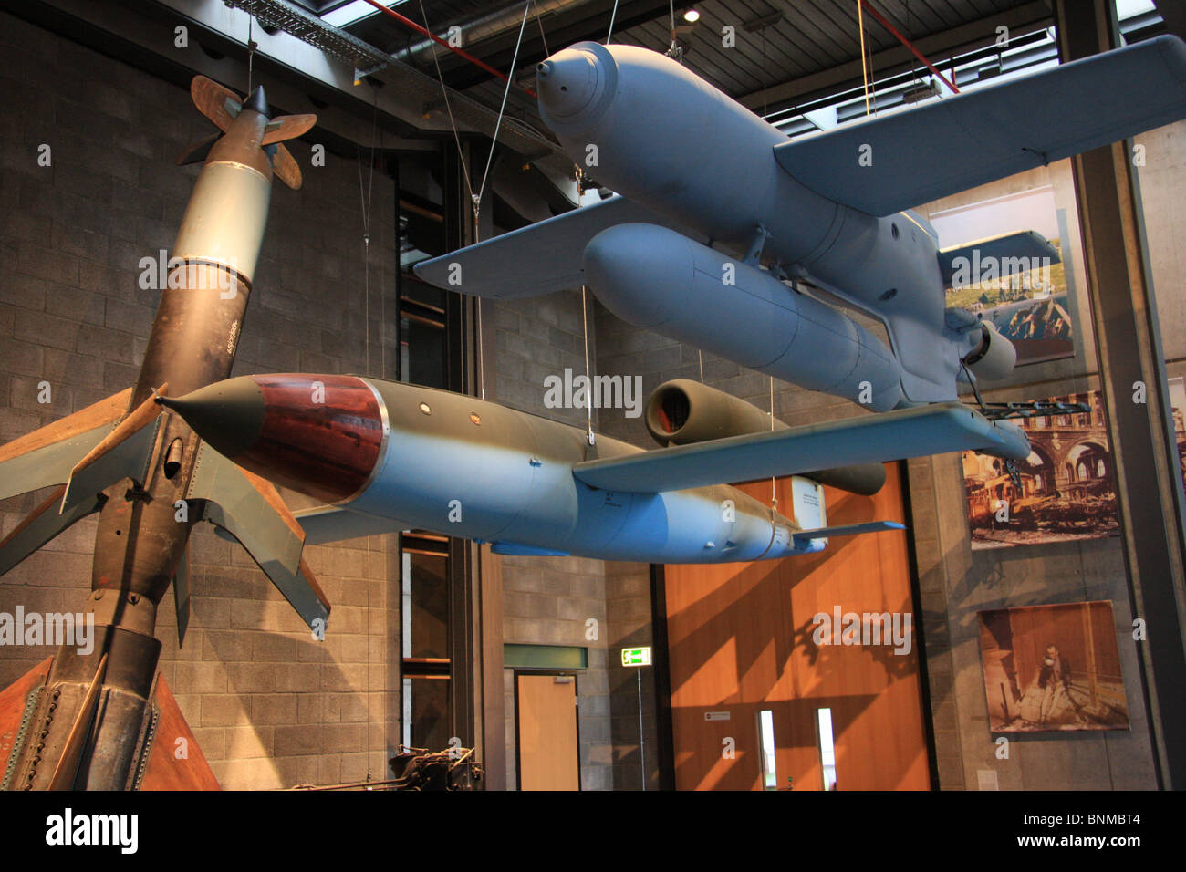 Deutschland Winter Berlin Deutsches Technikmuseum V1 Raketentechnologie Zweiter Weltkrieg Stockfoto