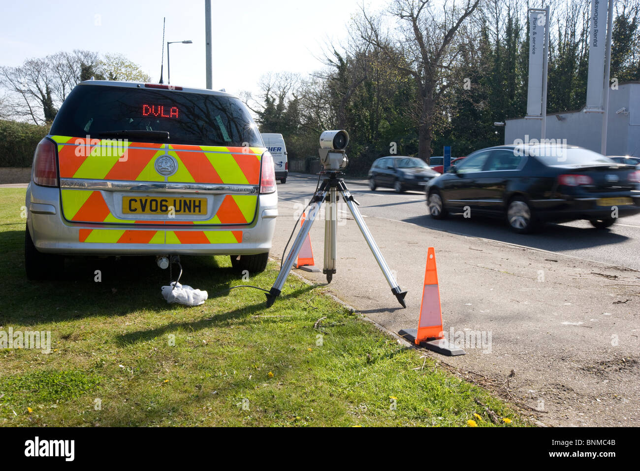 DVLA Mobile Road Tax Kamera Stockfoto