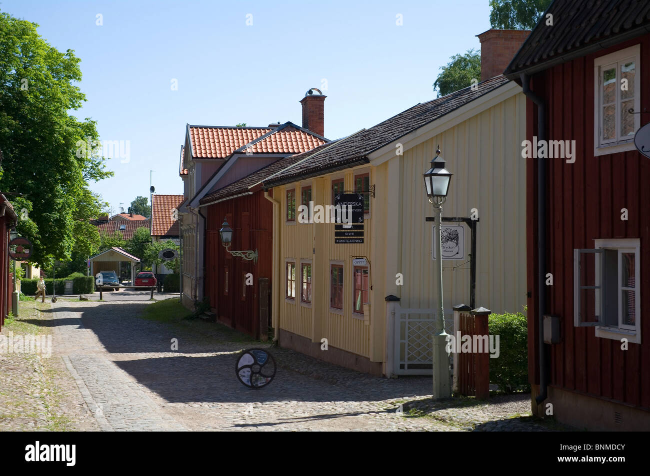 Museumsshop im Gamla Linköping Freilichtmuseum in Linköping, Schweden. Stockfoto