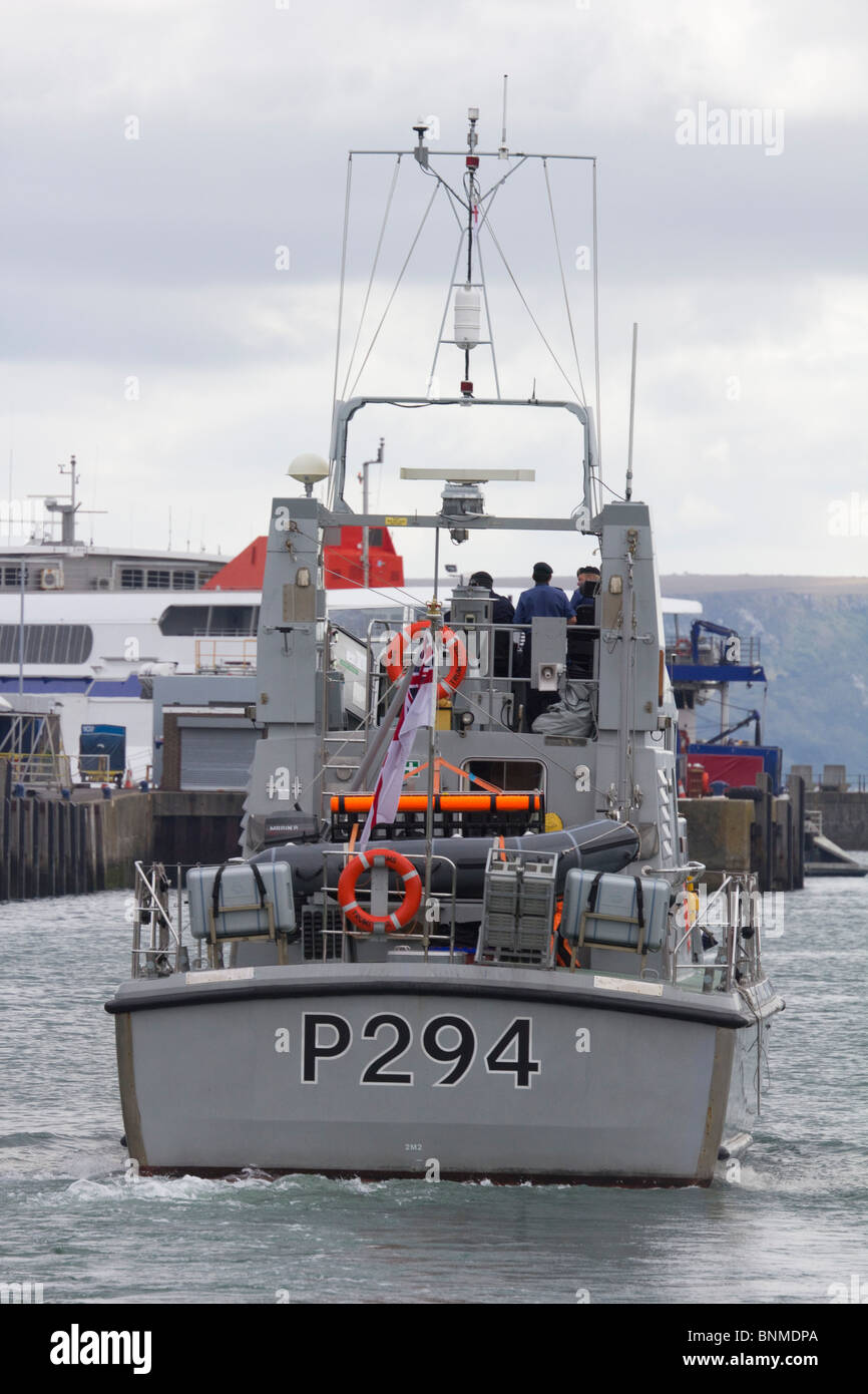 HMS Trompeter (P294) ist ein Bogenschütze Klassentyp P2000 Patrouille und Training Schiff in Weymouth harbour Dorset-england Stockfoto