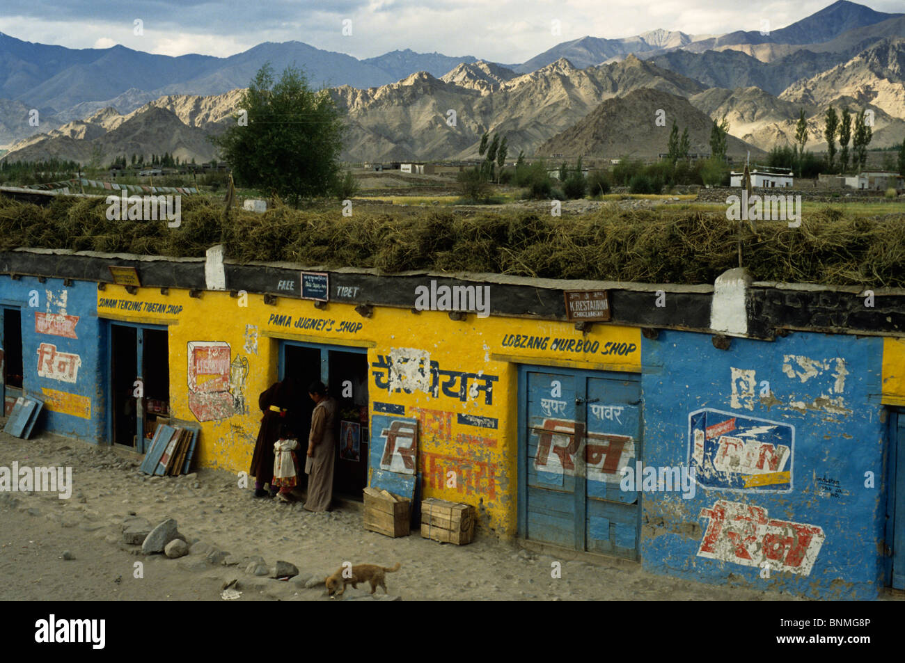 Indien, Jammu und Kaschmir Kaschmir Kaschmir in Tibet Tibet Tal atmosphärischen Steinen schattigen Schattierungen Reise Reisen Raum Stockfoto
