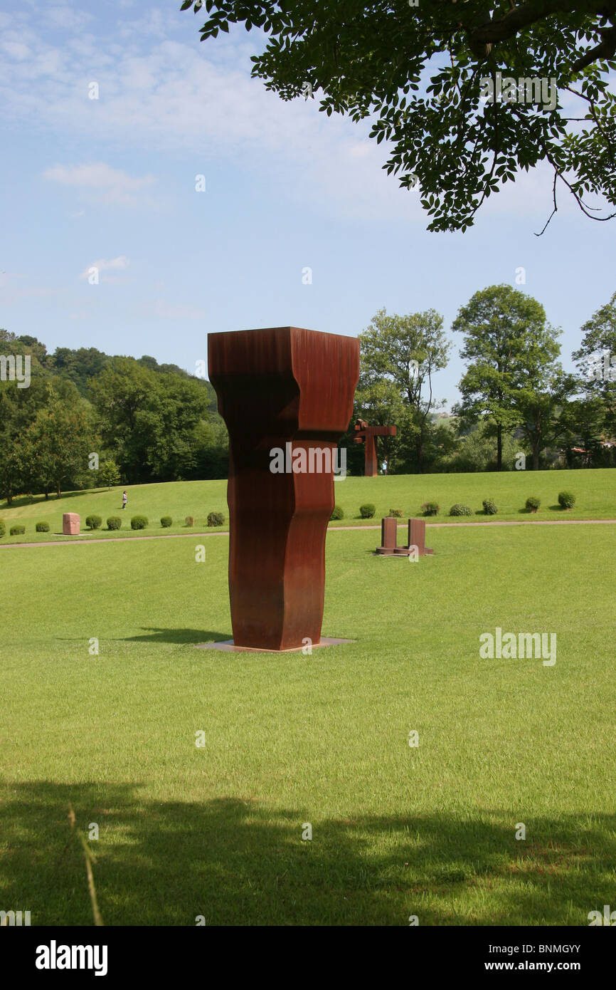 Spanien baskische Land Eduardo Chillida Museo Chillida Leku Skulpturen Park Kunst Fertigkeit Stockfoto