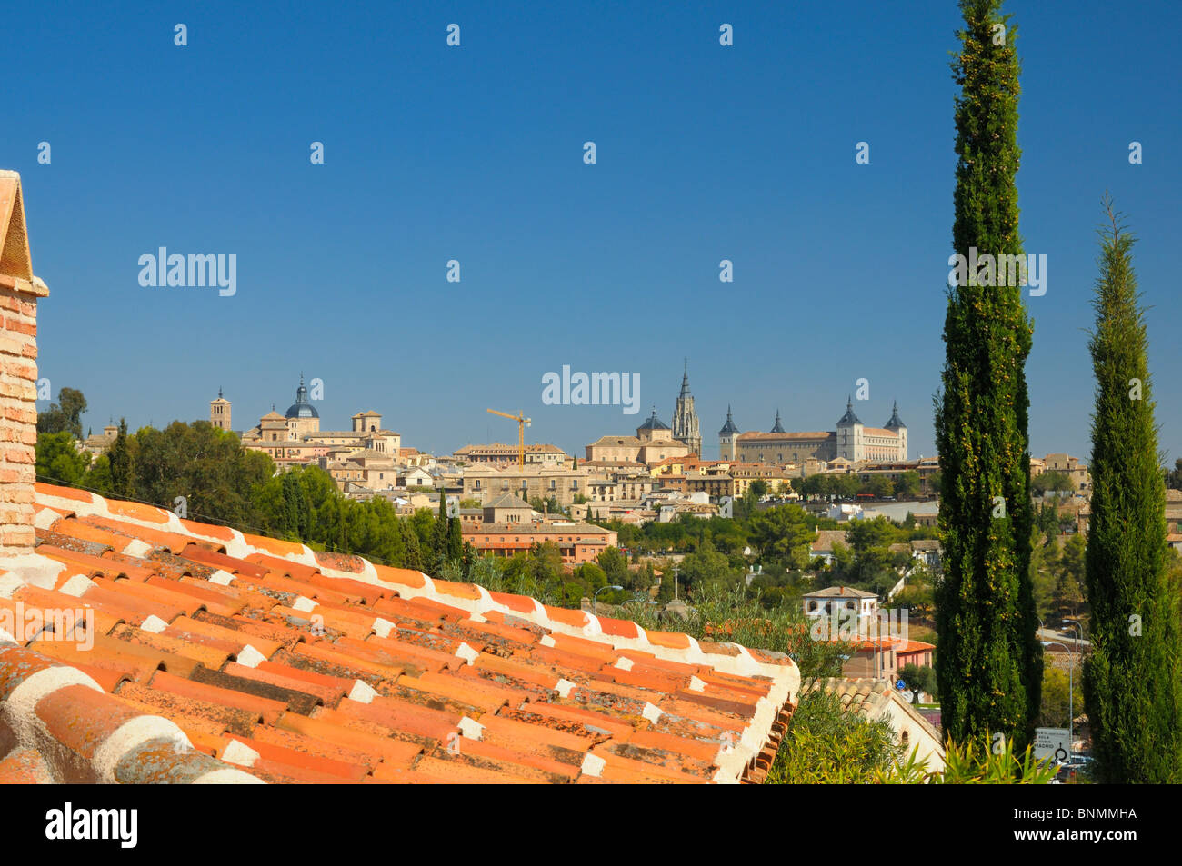 Ansicht von Toledo, Castilla-La Mancha, Spanien Stockfoto