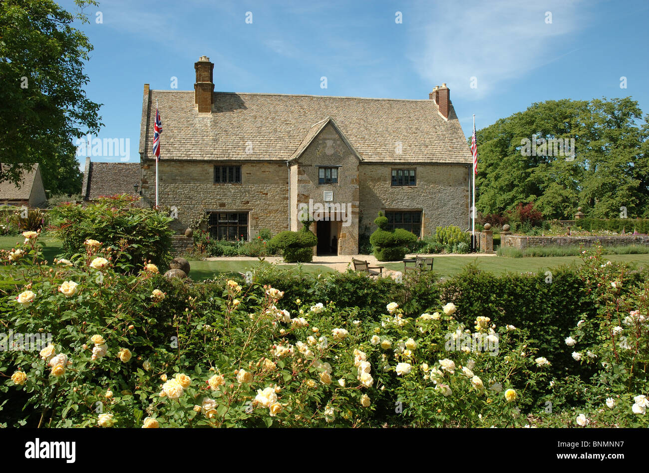 Sulgrave Manor, Sulgrave, Northamptonshire, England, Vereinigtes Königreich Stockfoto