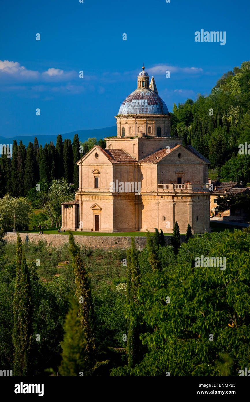 Madonna di San Biagio Church in der Nähe von Montepulciano Toskana Italien Stockfoto