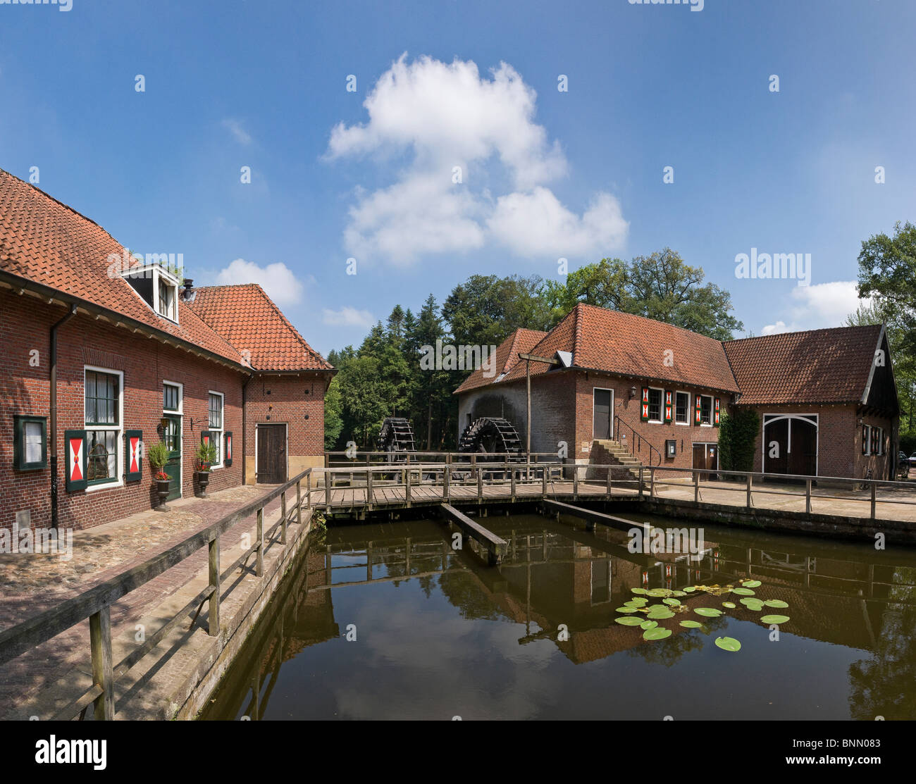 Niederlande Holland Overijssel Denekamp Windmühle Wasser Sommer