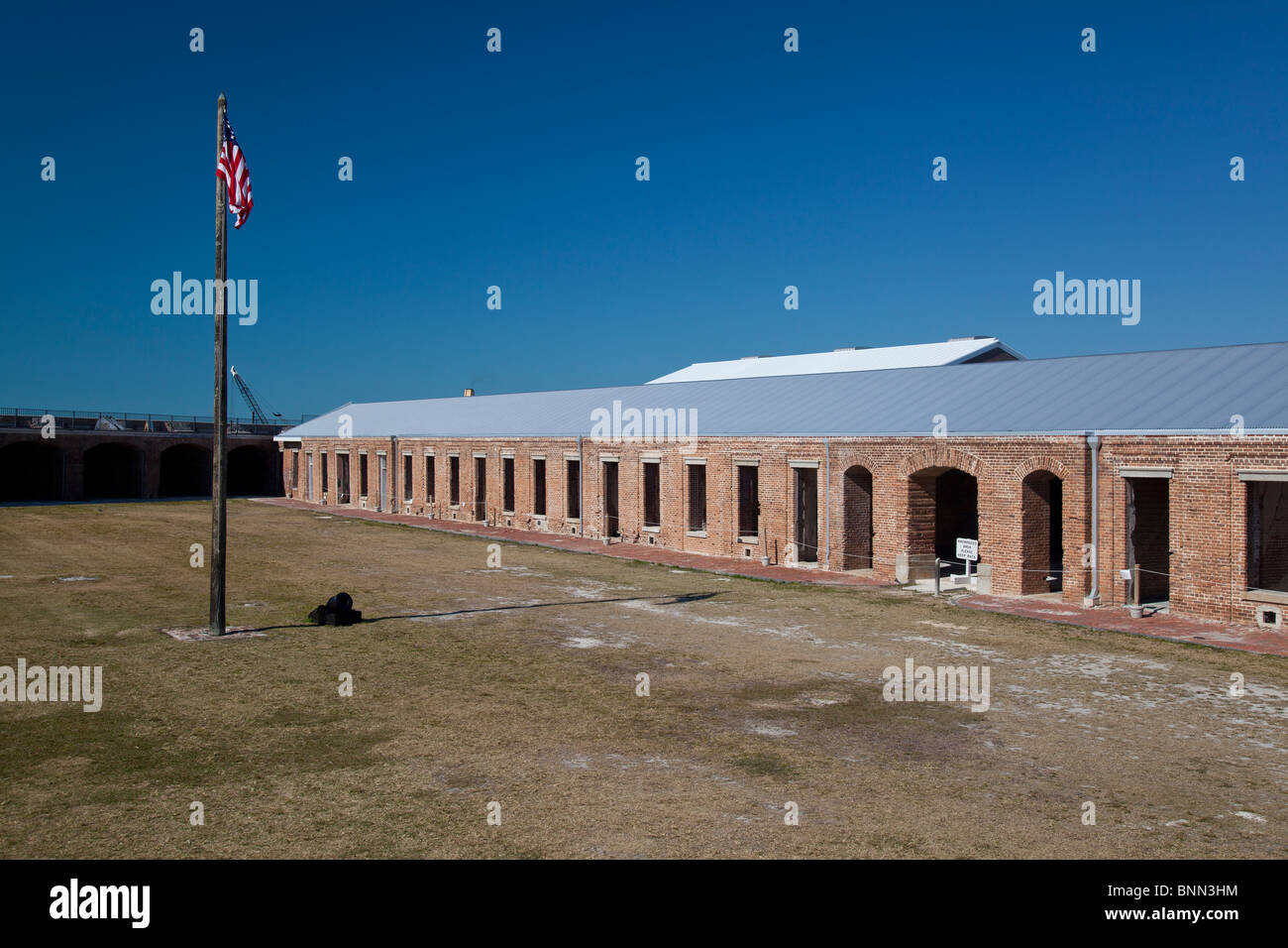 Innenraum des Fort Zachary Taylor, Key West, Florida, USA Stockfoto