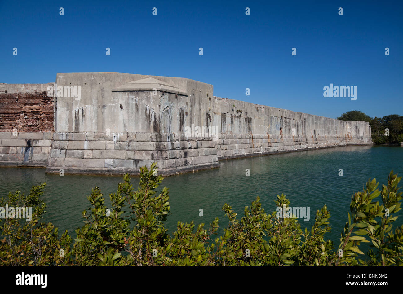Außenseite des Fort Zachary Taylor, Key West, Florida, USA