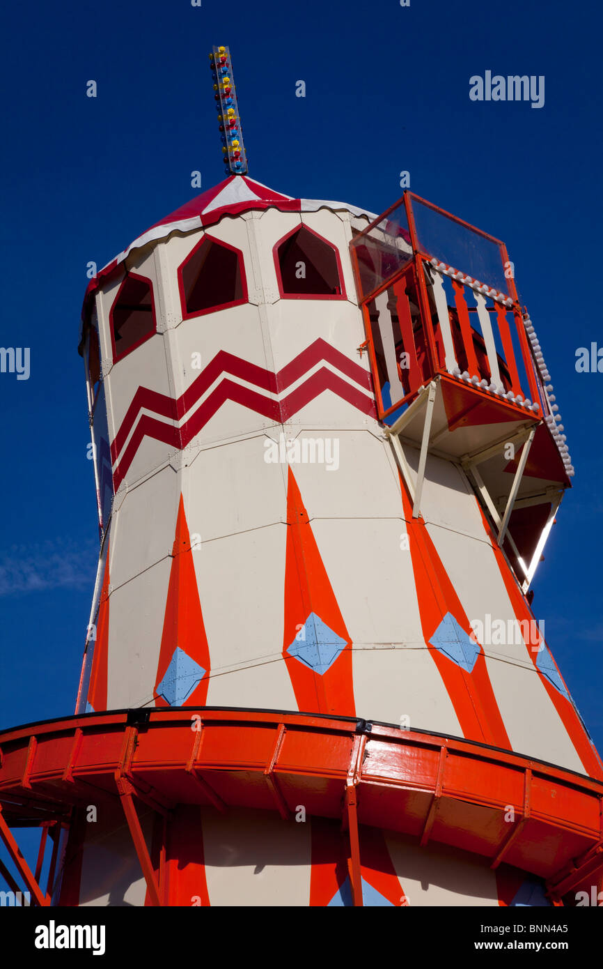 Helter Skelter in Cardiff Bay während der 2010 International Food and Drink Festival. Stockfoto