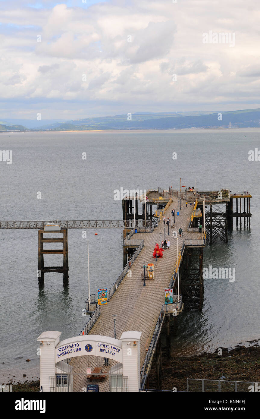 Murmelt Pier, Mumbles, Swansea Bay Stockfoto