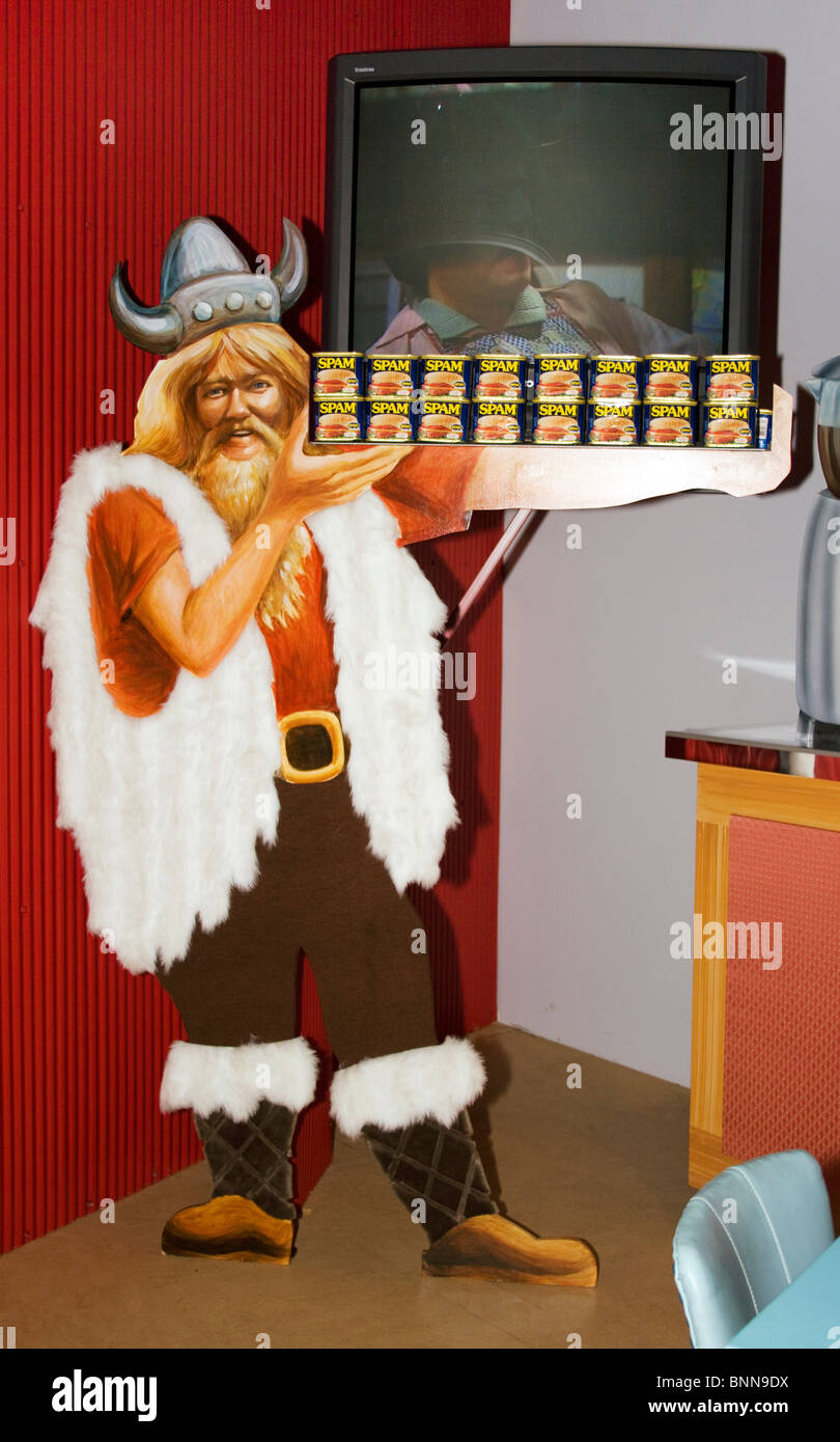 Das Spam Museum in Austin, Minnesota, feiert die Geschichte, Kultur und globale Wirkung des legendären Fleischkonserven. Stockfoto