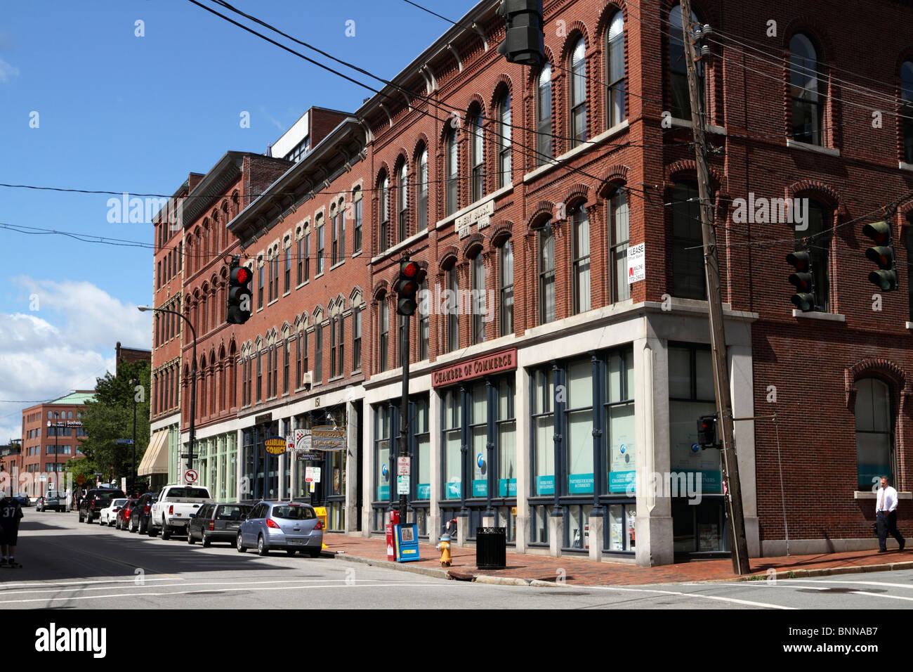 Gebäude, die Portland Chamber Of Commerce, Portland, Maine, USA. Stockfoto