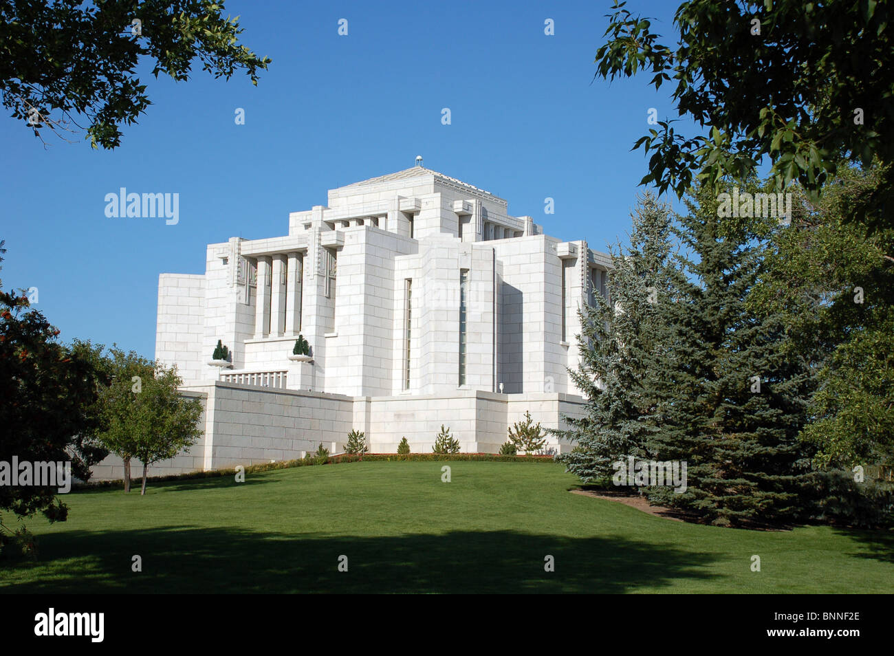 Cardston Mormonen Tempel des letzteren Tag heiligen Tempels in Cardston Alberta Stockfoto