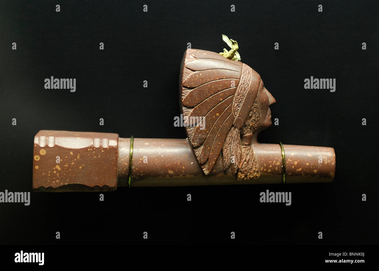 Pfeife rauchen native indian Shop Pipestone National Monument Minnesota USA Stockfoto