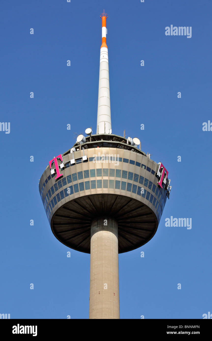 Architektur im freien Gebäude Datenübertragung Deutschland im freien außerhalb Europa Fernsehen Radio Turm Hochbau Stockfoto