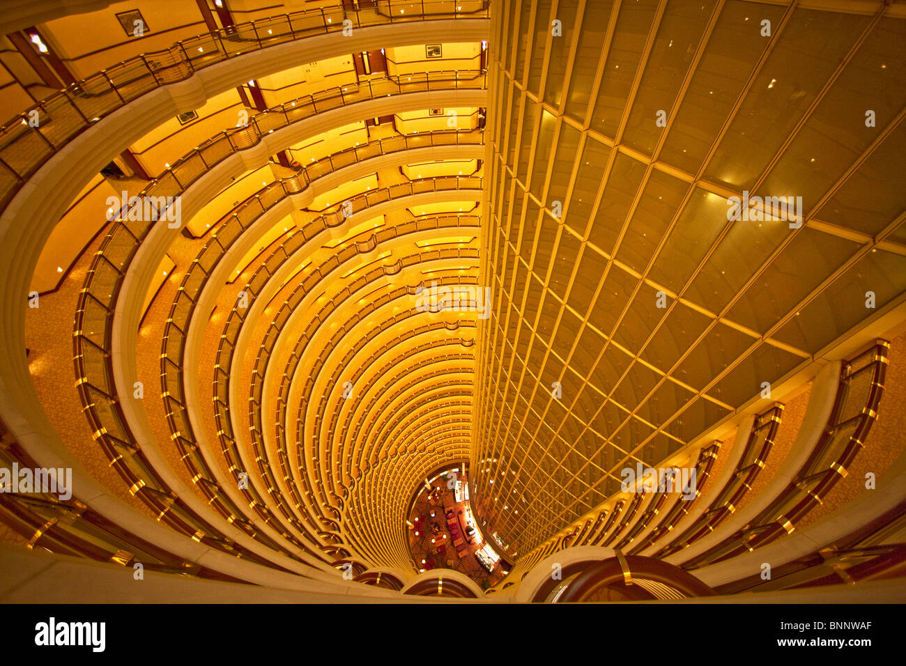 China Shanghai Jin Mao Building Hochbau in Etagen-Block von Wohnungen Hochhaus Reisen Tourismus Stockfoto