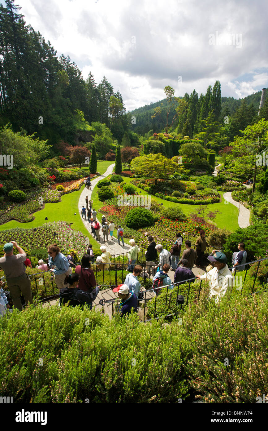 Butchart Gardens auf der Saanich Peninsula, Vancouver Island, BC Kanada Stockfoto