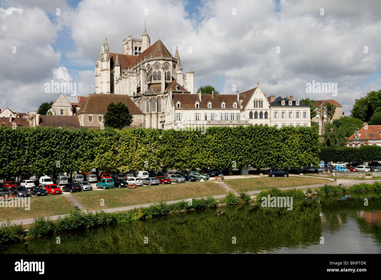 Abtei Saint-Germain in Auxerre Burgund Frankreich Stockfoto