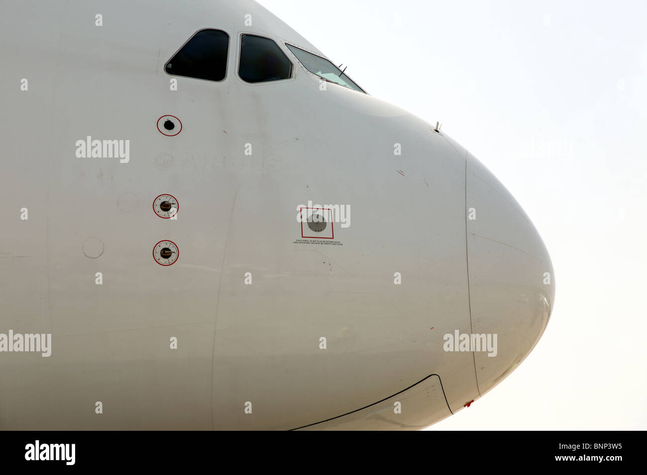 Ein Airbus A380, Berlin, Deutschland Stockfoto