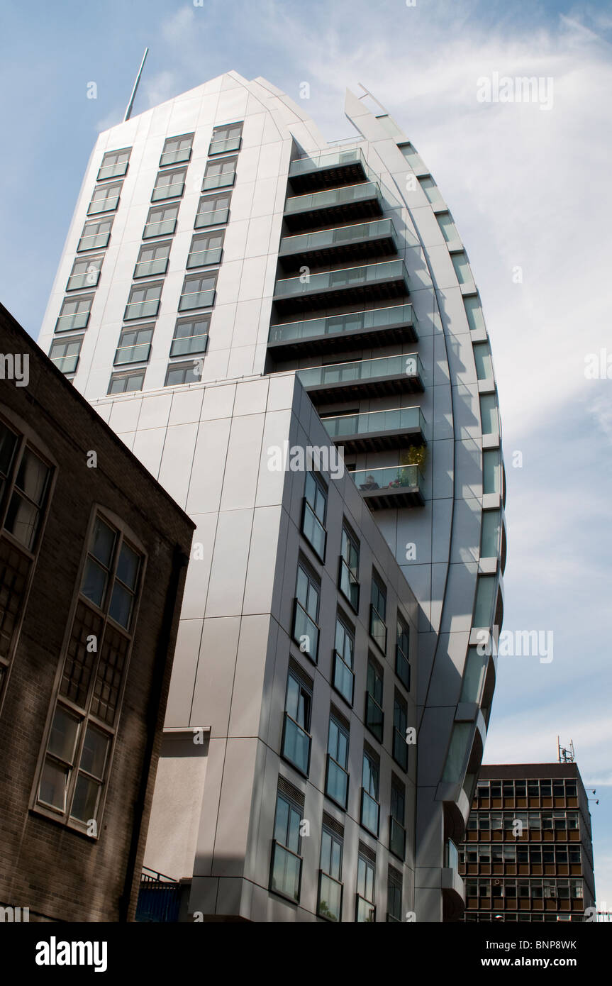 Modernes Gebäude am Kreisverkehr Old Street, London, UK Stockfoto