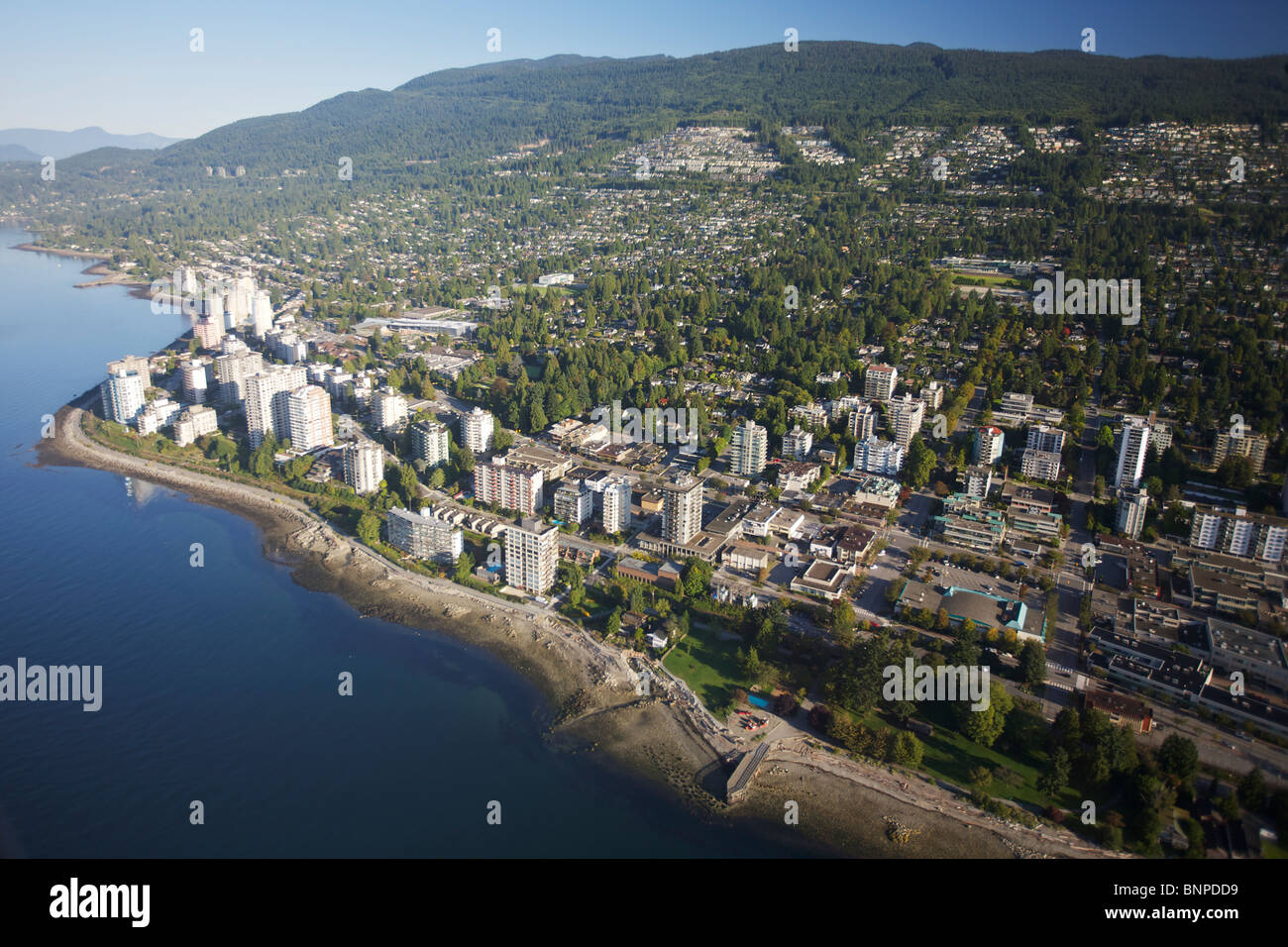 North Vancouver Antenne Stockfoto