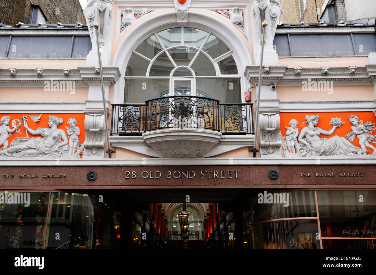Die Royal Arcade, Old Bond Street, Mayfair, London, England, UK Stockfoto