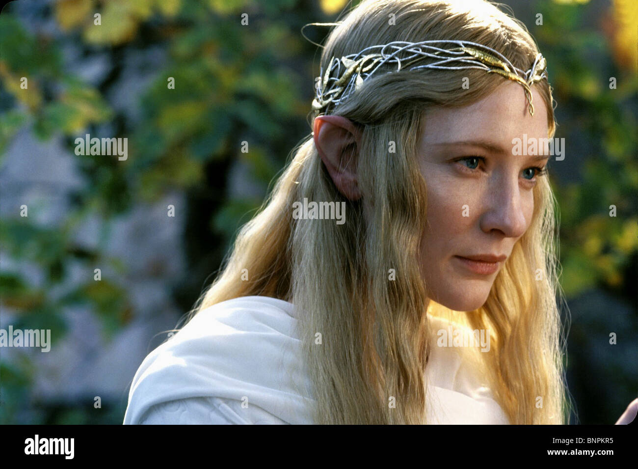 CATE BLANCHETT-DER HERR DER RINGE: DIE GEFÄHRTEN (2001 Stockfotografie