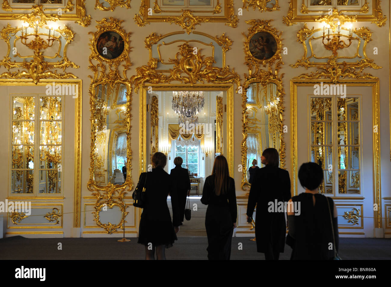 Die Montblanc White Nights Festival im Peterhof Palace, Sankt Petersburg, Russland Stockfoto