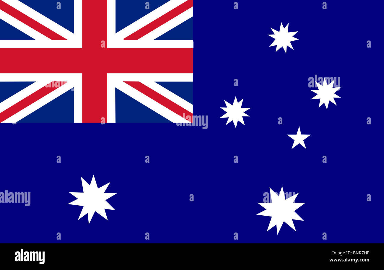 Australische Flagge Stockfoto