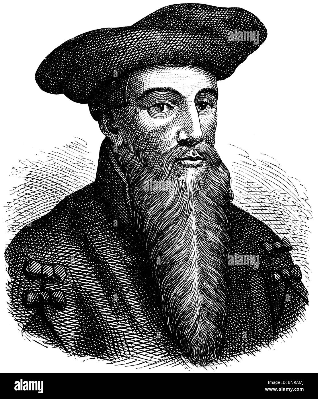 Dr. Johann Georg Faust (ca. 1480 – c. 1540), ambulante deutscher Alchemist,  Astrologe und Magier, die Hauptfigur von Goethes Faust Stockfotografie -  Alamy