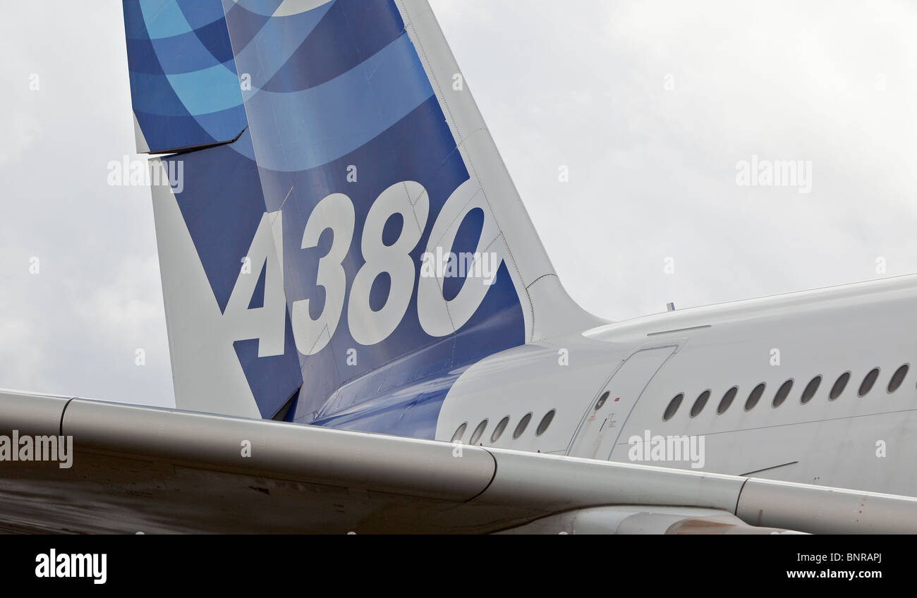 A380 Airbus fin Stockfoto