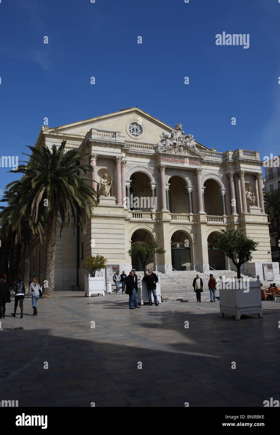 Theatre Municipal, Place Victor Hugo in Toulon, Frankreich. Stockfoto